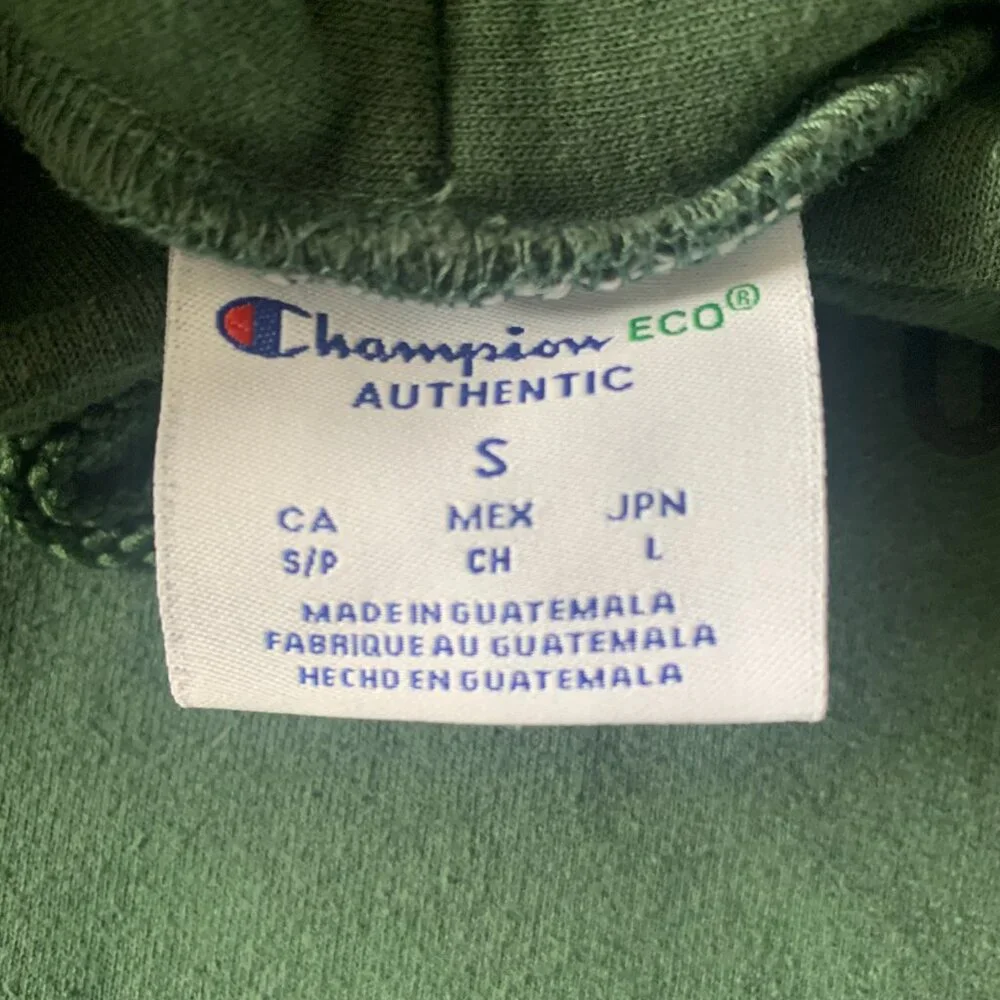 Champion Andrews Hockey Rink Rat Hoodie green size small - Picture 3 of 5
